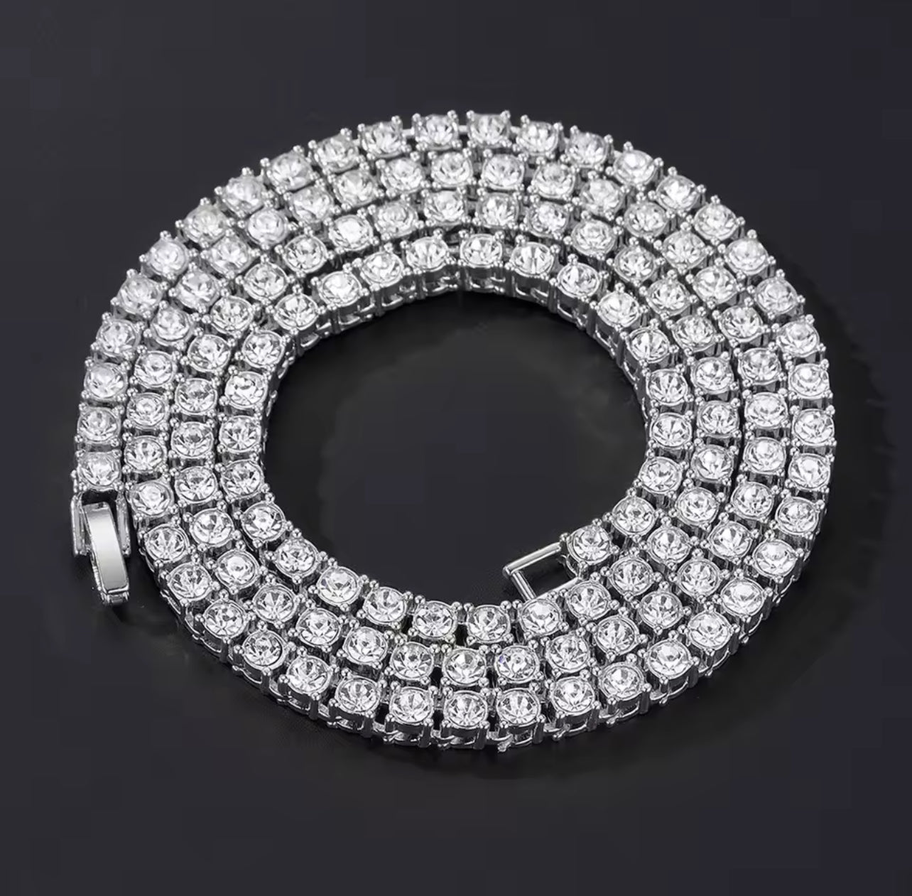 Tennis chain silver/yellow