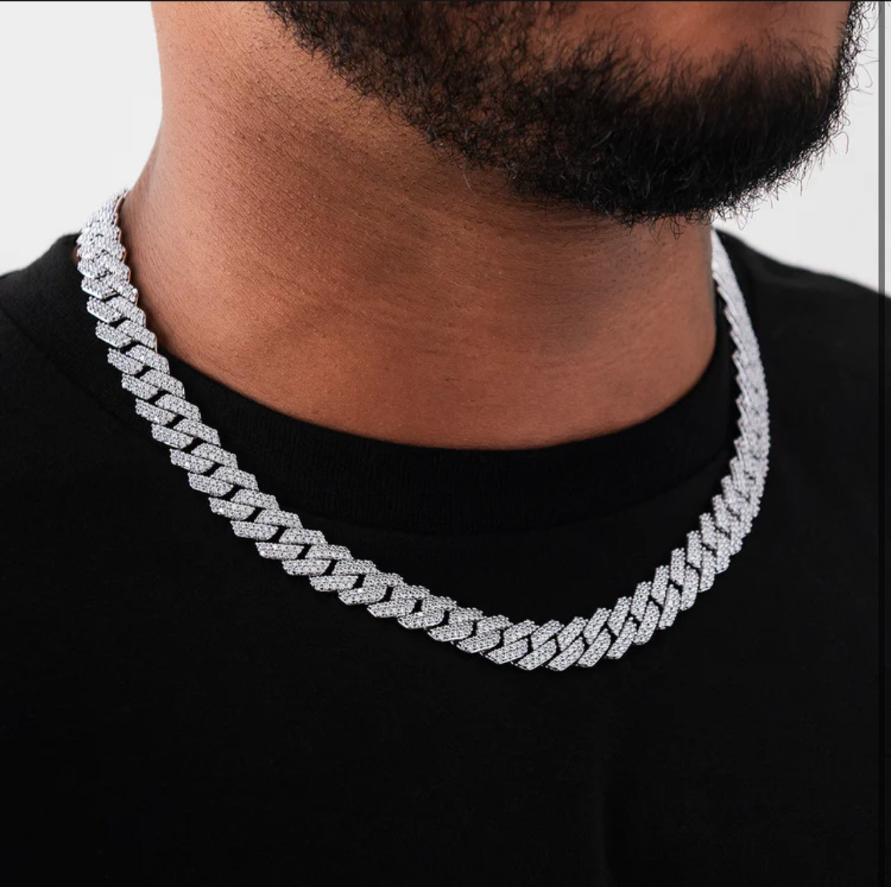 Diamond Prong Link Chain