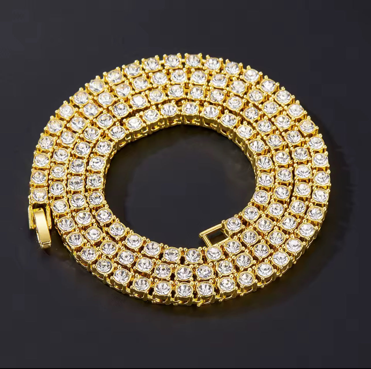 Tennis chain silver/yellow