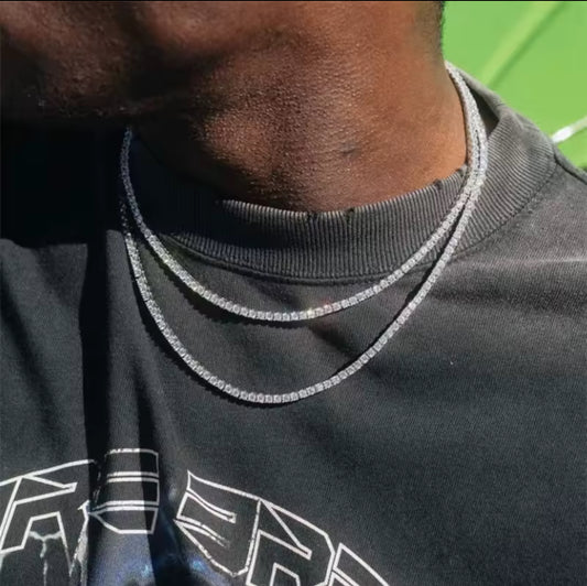 Tennis chain silver/yellow